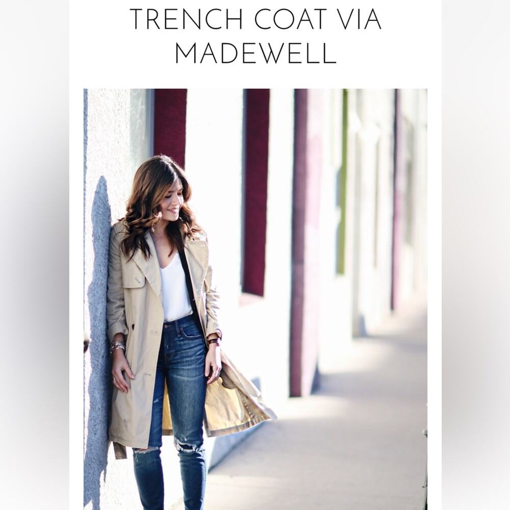 Madewell trenchcoat classic camel